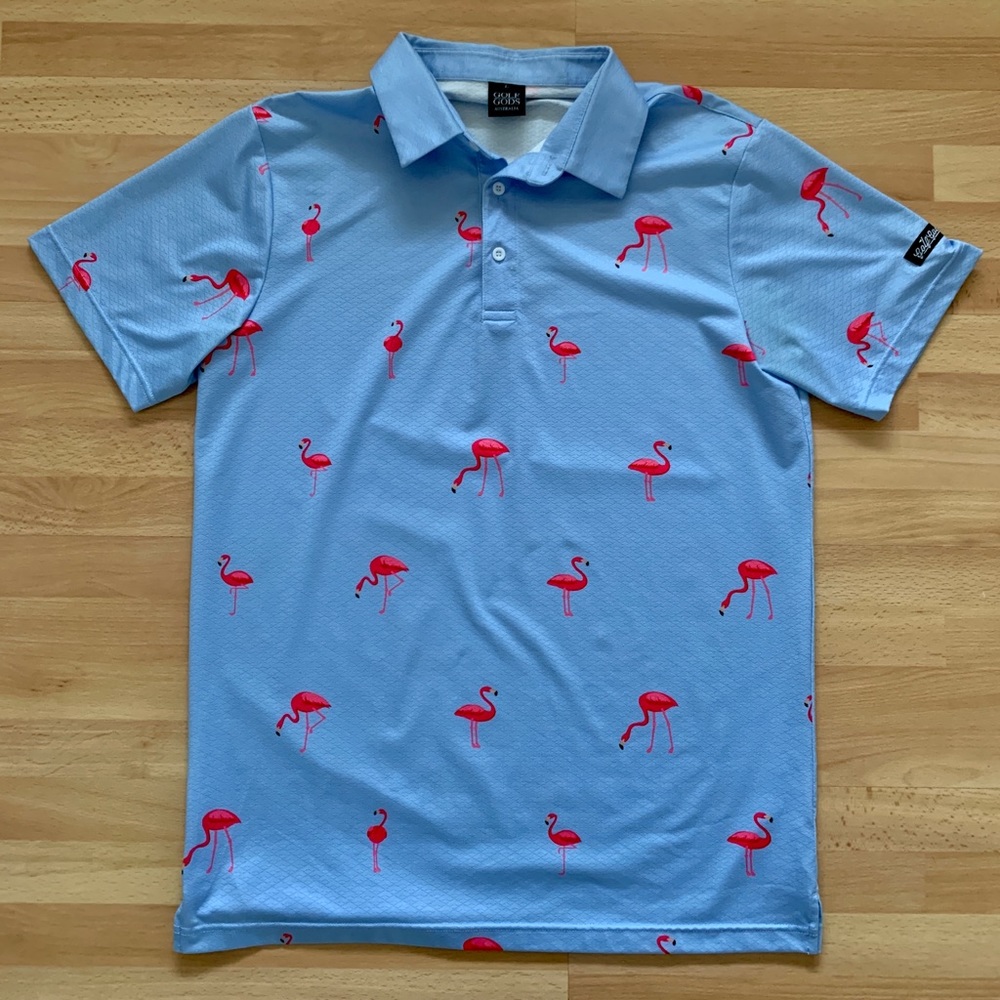 Golf Gods (Australia) flamingo golf polo